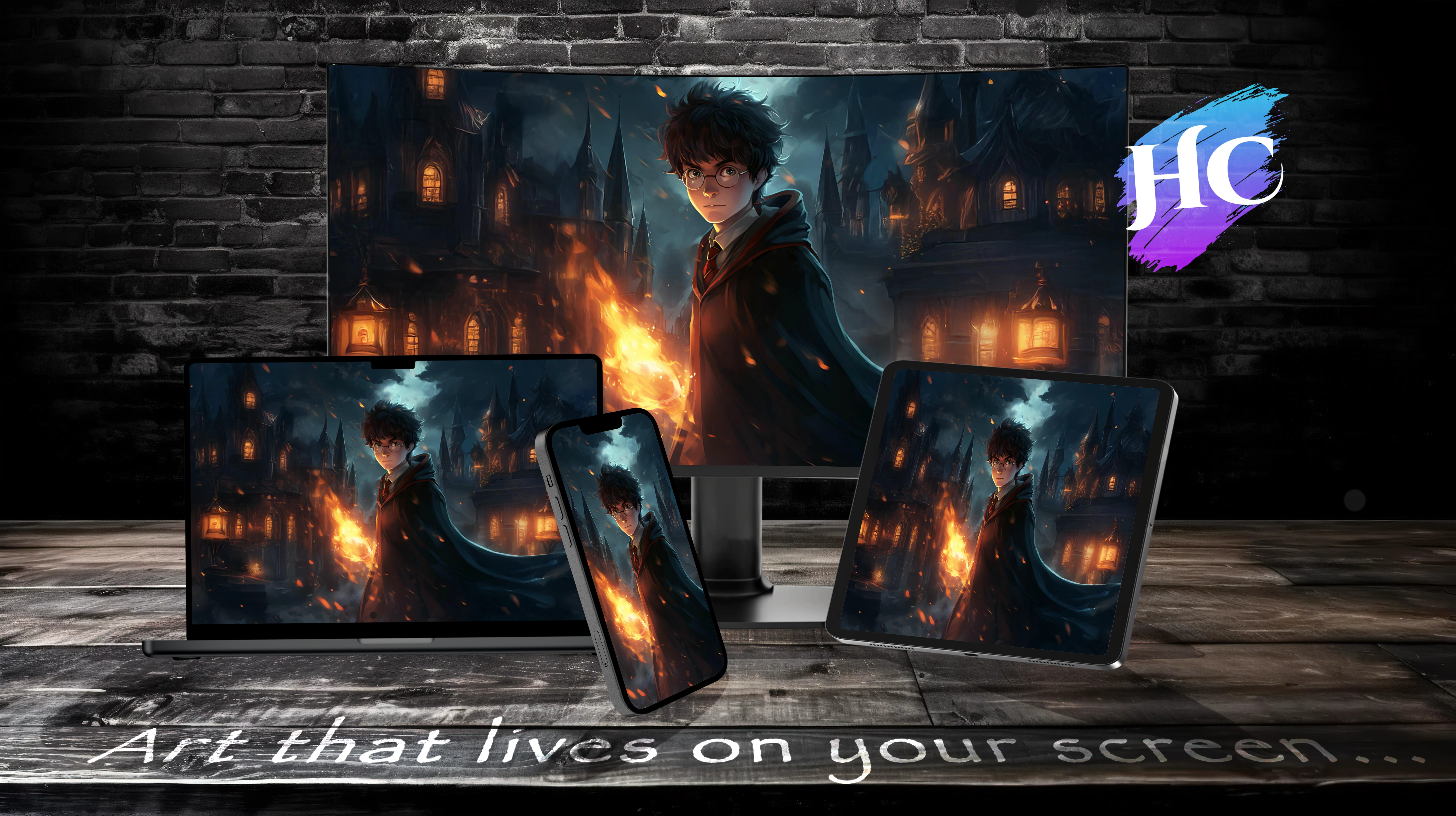 Multi Screen Harry Potter Render